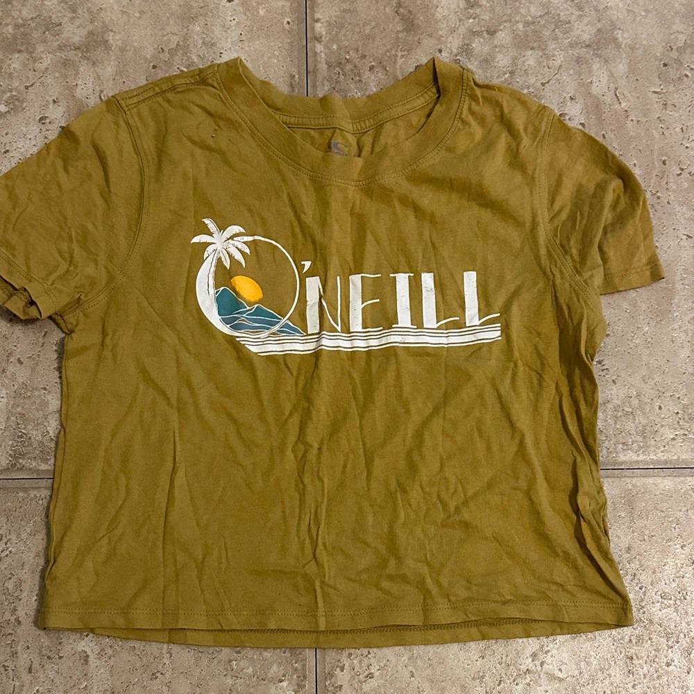 O'Neill Mustard Graphic Tee crop top